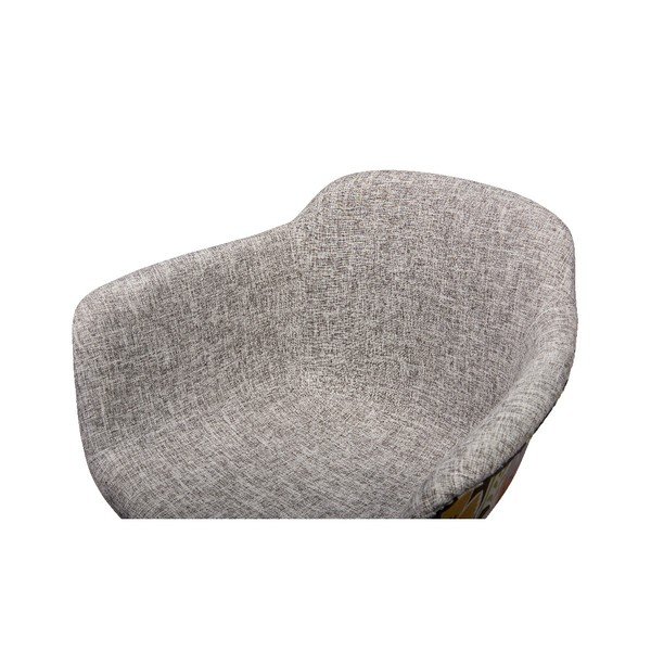 Smėlio spalvos valgomojo kėdė su buko medienos kojomis "Furnhouse Flame-image-3
