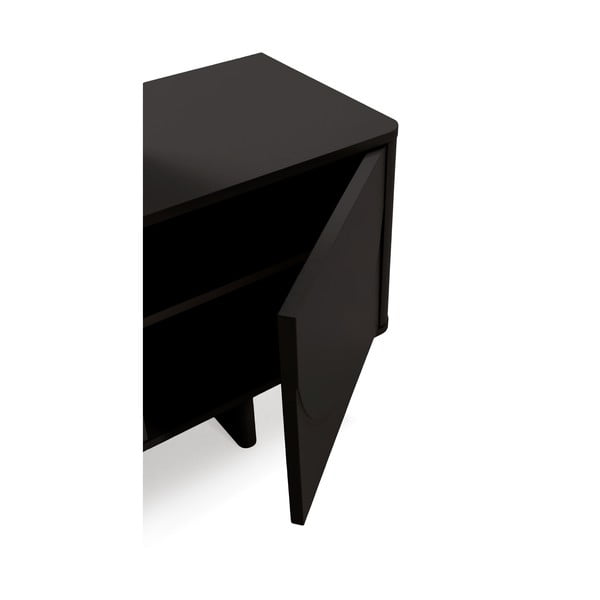 Juodos spalvos TV spintelė 180x55x40 cm Solei – MOME-image-3