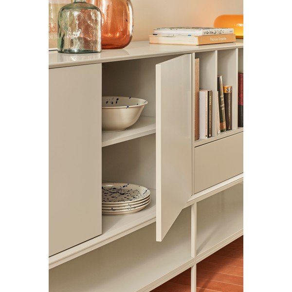 Šoninė spintelė juodos spalvos 220x98x45 cm Platt – Teulat-image-2