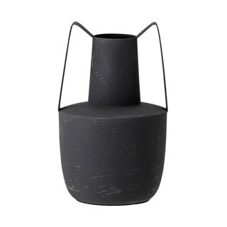 Juoda metalinė vaza Bloomingville Itamar, aukštis 20,5 cm
