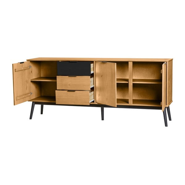 Rudos pušies medienos bufetas "Marckeric Estela", plotis 171 cm-image-3