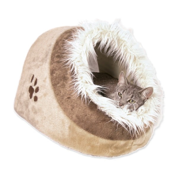 Smėlio spalvos iš pliušo palapinė katei 35x26 cm Trixie Minou – Plaček Pet Products-image-1