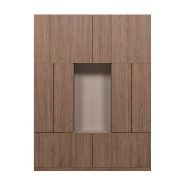 Tamsios natūralios spalvos modulinė spinta 162x215 cm Build – WOOOD
