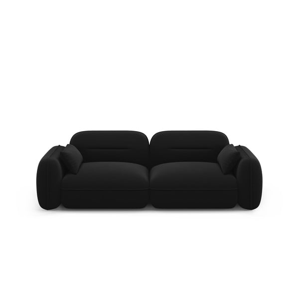 Iš velveto sofa juodos spalvos 230 cm Audrey – Interieurs 86