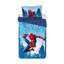 Mėlynos spalvos iš medvilnės viengulė vaikiška patalynė 140x200 cm Spider-man "Blue" – Jerry Fabrics