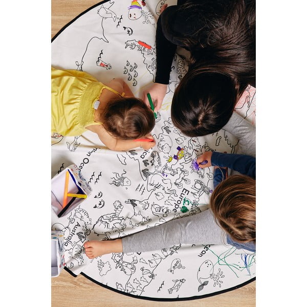 Spalvinimo kilimas Butter Kings Camping, ø 130 cm-image-3