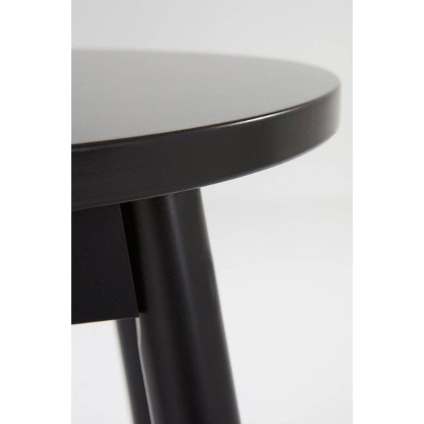 Juodos spalvos iš pušies masyvo baro taburetė (sėdynės aukštis 65 cm) Kinna – Jotex-image-2