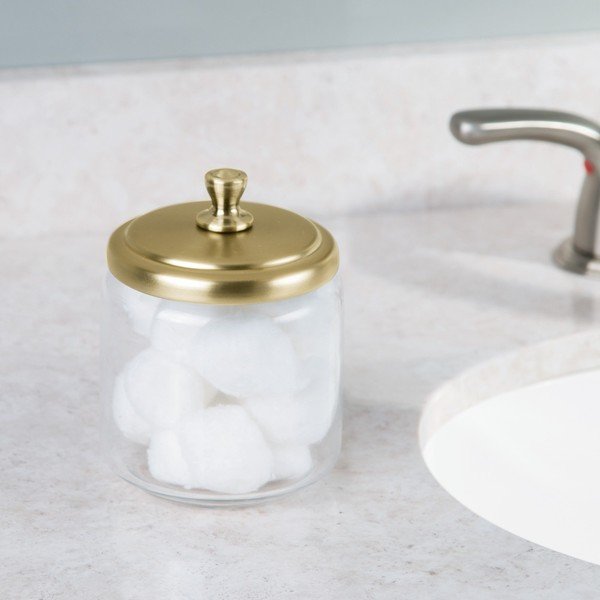 Stiklinė dėžutė InterDesign York, ⌀ 9 cm-image-1