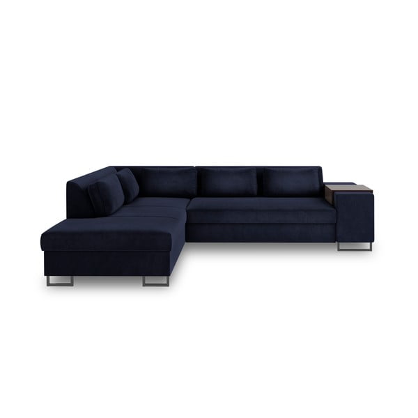 "Cosmopolitan Design" San Diego tamsiai mėlyna sofa lova, kairysis kampas