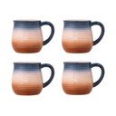 Mėlynos spalvos/oranžinės spalvos iš keramikos puodeliai 4 vnt. 200 ml Tatum – Bloomingville