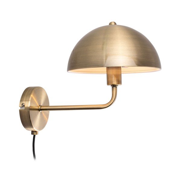 Aukso spalvos sieninis šviestuvas Leitmotiv Bonnet, aukštis 25 cm-image-2
