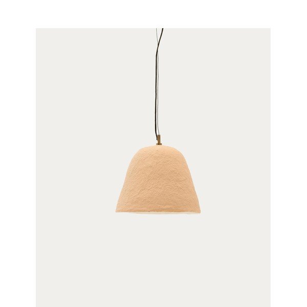 Smėlio spalvos kabantis šviestuvas ø 25 cm Lisora – Kave Home-image-3