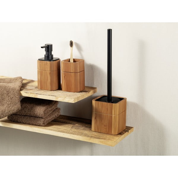 Iš bambuko tualeto šepetys rudos spalvos Serro – Wenko-image-1