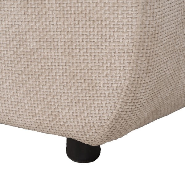 Smėlio spalvos iš šenilinio audinio taburetė Minimal – Ixia-image-3