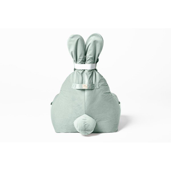 Mėtų spalvos vaikiškas sėdmaišis Funny Bunny – The Brooklyn Kids-image-4