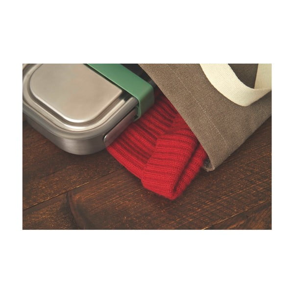 Nerūdijančio plieno užkandžių dėžutė su žaliu dirželiu Black + Blum, 1000 ml-image-3