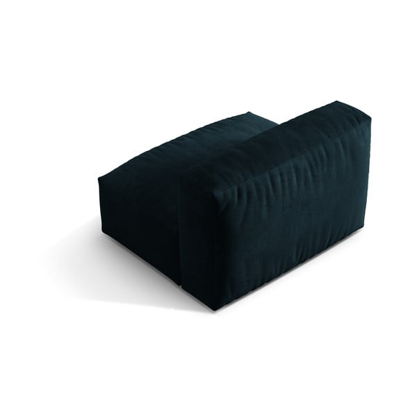 Tamsiai mėlynos spalvos iš velveto modulinė sofos dalis (modulinė) Martina – Micadoni -image-3