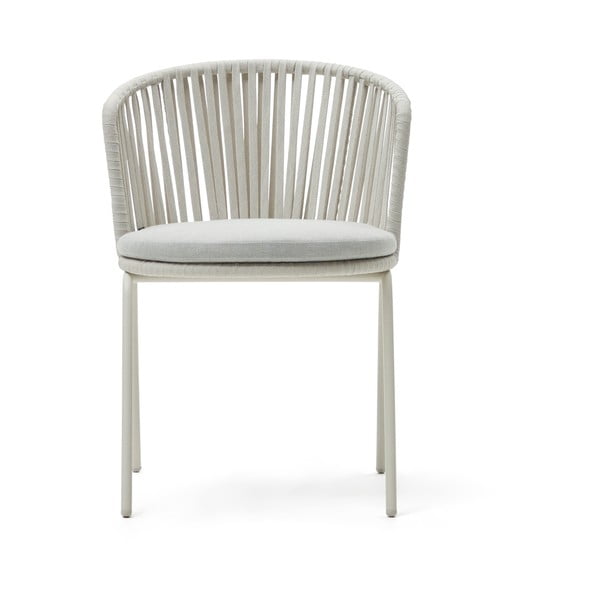 Balto metalo sodo kėdė Saconca - Kave Home-image-1