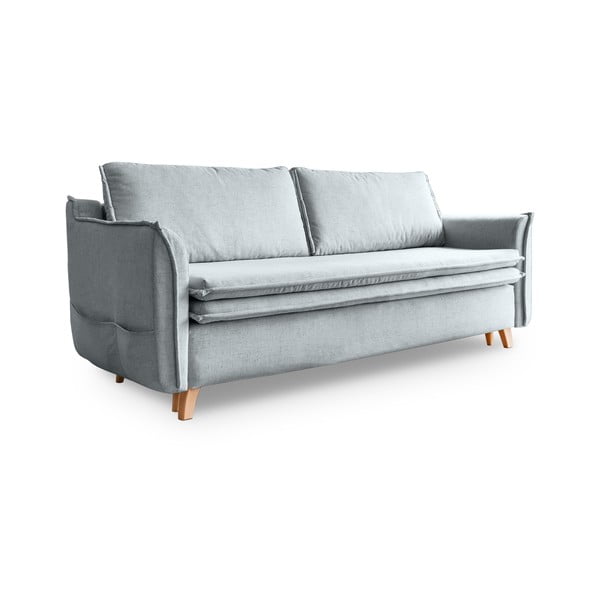 Sulankstoma sofa šviesiai pilkos spalvos 225 cm Charming Charlie – Miuform