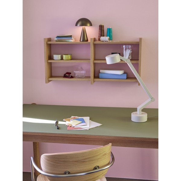 Natūralios spalvos kelių aukštų sieninė lentyna iš ąžuolo 85 cm Kant – Hübsch-image-1