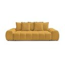 Garstyčių spalvos iš šenilinio audinio sofa 278 cm Everest – Bobochic Paris