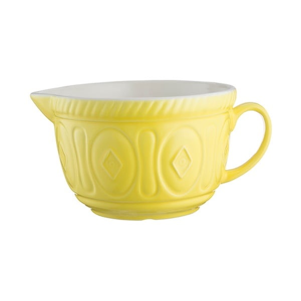 Geltonos spalvos keramikos indas su piltuvėliu "Mason Cash Batter", 2 l