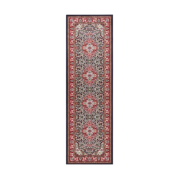 Raudonas ir mėlynas kilimas Nouristan Skazar Isfahan, 80 x 250 cm