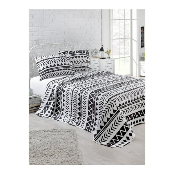Dygsniuotas lovos užvalkalas ir 2 pagalvių užvalkalai Wakna, 200 x 220 cm