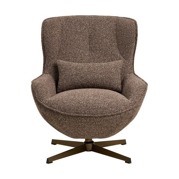 Rudos spalvos pasukamas krėslas Blenheim – House Nordic-image-2
