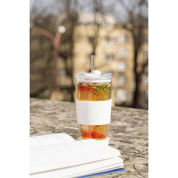 Termo puodelis baltos spalvos 600 ml Fuori – Vialli Design-image-3