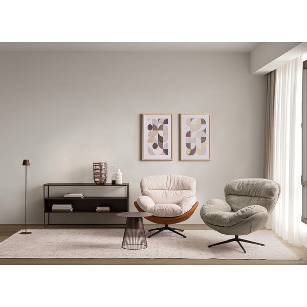 Tamsiai rudos spalvos konsolinis staliukas su stikliniu stalviršiu 30x140 cm Godric – Bizzotto-image-4