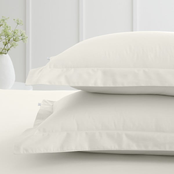 Iš medvilninio perkelio pagalvės užvalkalai 2 vnt. 50x75 cm Cotton Percale – Bianca-image-1