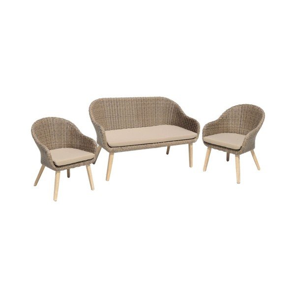 Medžio masyvo sodo krėslas rudos spalvos Pueblo – Garden Pleasure