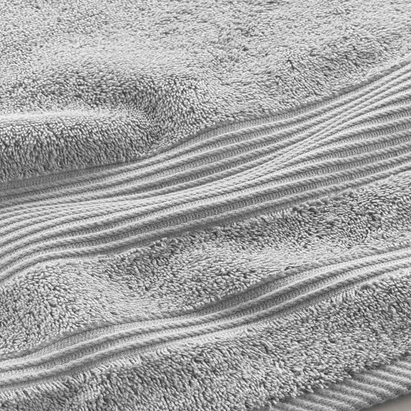 Iš frote audinio iš medvilnės vonios rankšluostis šviesiai pilkos spalvos 90x150 cm Tendresse – douceur d'intérieur-image-2