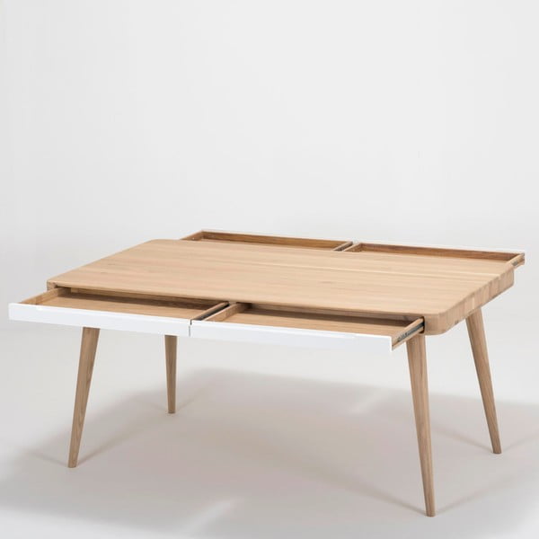 Ąžuolinis valgomojo stalas Gazzda Ena Two, 140 x 90 cm-image-3