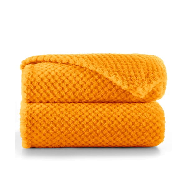 Oranžinis mikropluošto pledas DecoKing Henry, 220 x 240 cm-image-2