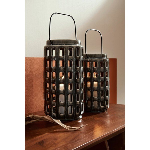 Iš keramikos žibintas (aukštis 30 cm) Darreh – Bizzotto-image-3