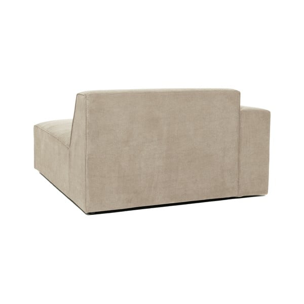 Smėlio spalvos aksominis modulis sofai Scandic Sting, kairysis kampas-image-3