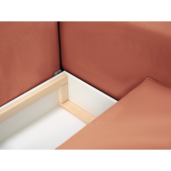 Rožinė aksominė sofa-lova Mazzini Sofas Azalea-image-1