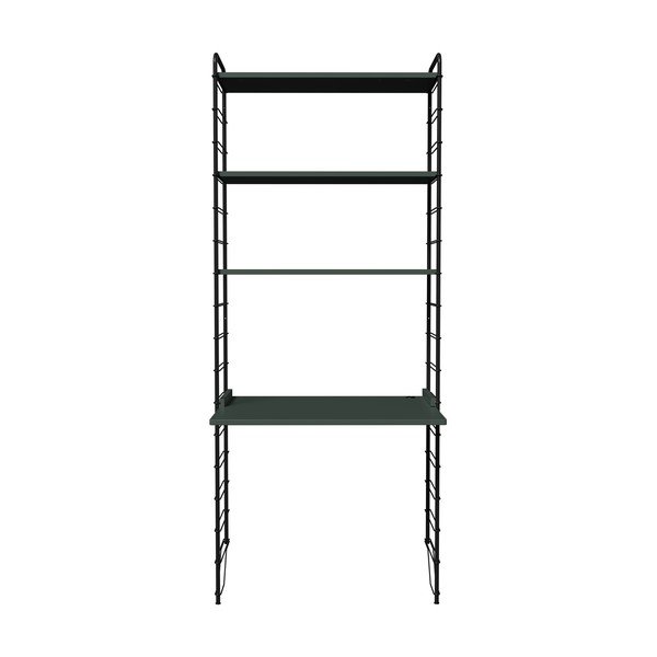 Modulinė lentyna tamsiai žalios spalvos/juodos spalvos 82x204 cm Dakota – Tenzo-image-1