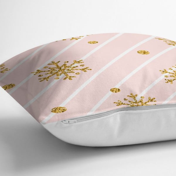 Pagalvės užvalkalas Minimalist Cushion Covers Gold Snowflakes, 42 x 42 cm-image-1