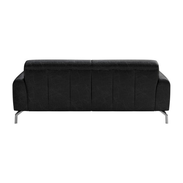 Juoda odinė sofa MESONICA Puzo, 170 cm-image-3