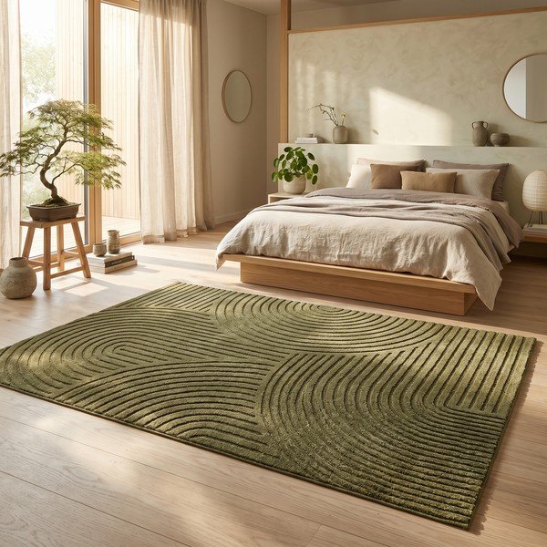 Tamsiai žalios spalvos kilimas 160x230 cm Whirl – ESTE-image-4