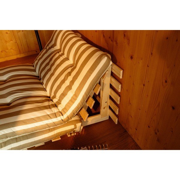 Smėlio spalvos/kreminės spalvos sulankstoma sofa 140 cm Roots – Karup-image-4