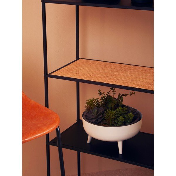 Juodos spalvos/natūralios spalvos iš metalo pastatoma lentyna 61x179x34 cm Depok – Premier Housewares-image-3