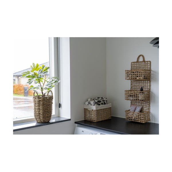 Iš metalo kelių aukštų sieninė lentyna natūralios spalvos 25 cm Sines – House Nordic-image-2