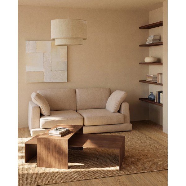 Smėlio spalvos šviestuvo gaubtas ø 60 cm Mariela – Kave Home-image-2