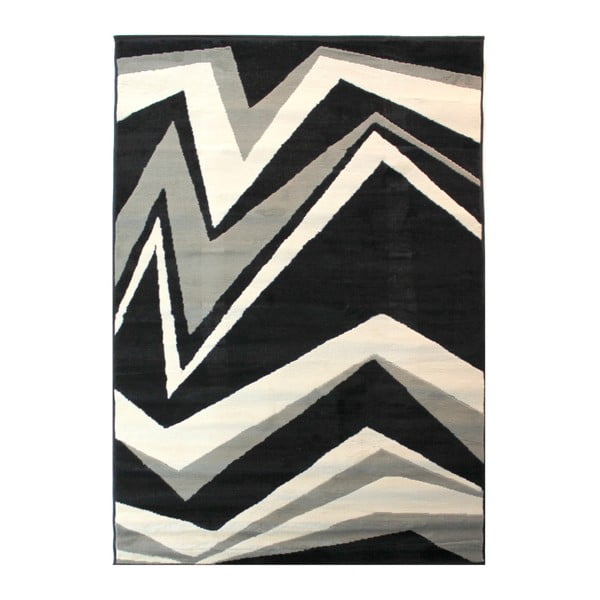 Juodai pilkas kilimas Flair Rugs Element Shard, 60 x 110 cm