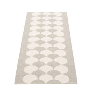 Kreminės spalvos lauko kilimas 70x150 cm Poppy Linen – Pappelina