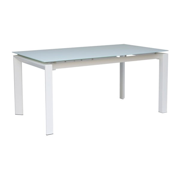 Baltas sulankstomas valgomojo stalas "Marla", 140 x 90 cm